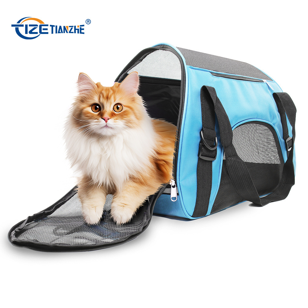 Portable Pet Cat Dog Carrier Transport Bag Foldable Mesh Breathable Pets Dog Handbag Transport Box Accessories