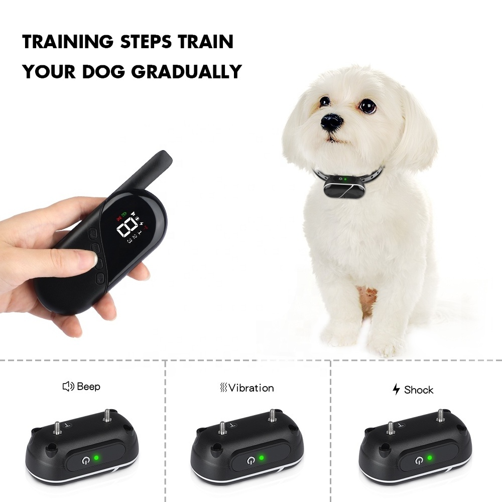 Top Dog Training Supplies New Arrival Safe Rechargeable  Remote Control Pet Dog Electronic Shock Slave Training Collar