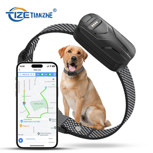 TIZE Custom Logo Smart Geo Fencing 4G Dog GPS Tracker Pet Tracking Collar for Hunting Dogs