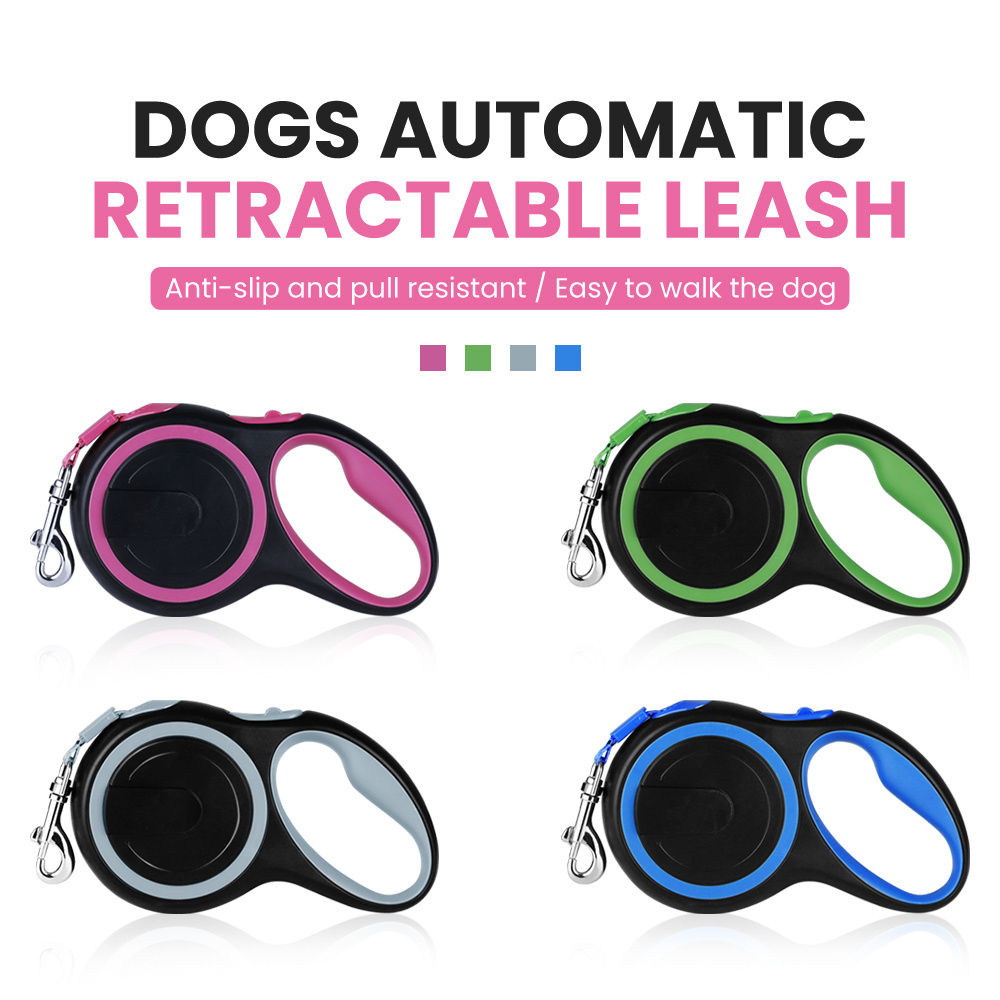 Customized Wholesale Quick Release Lead Automatic Retractable Pet Dog Leash