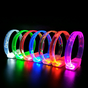 Novelty LED Party Bracelets Flashing Light Up Bracelet Activated for Party Favor