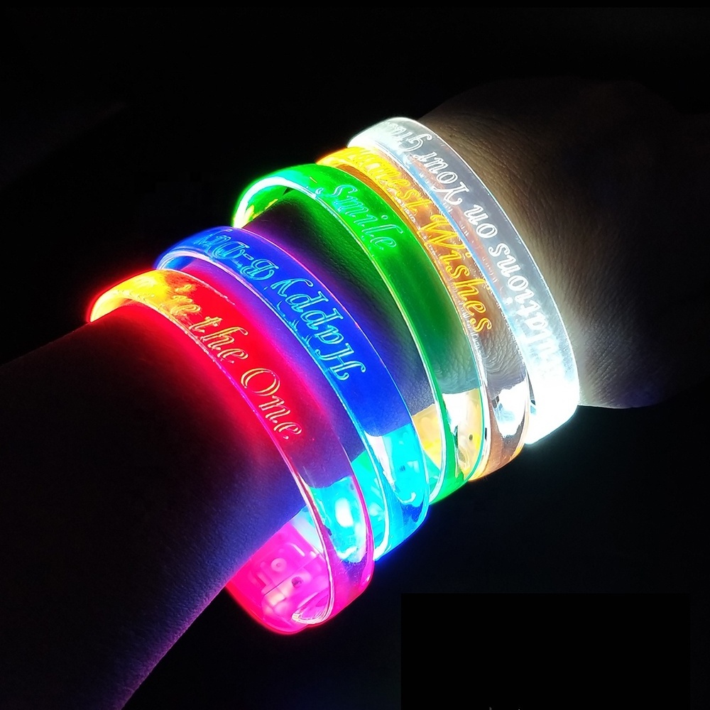 Novelty LED Party Bracelets Flashing Light Up Bracelet Activated for Party Favor