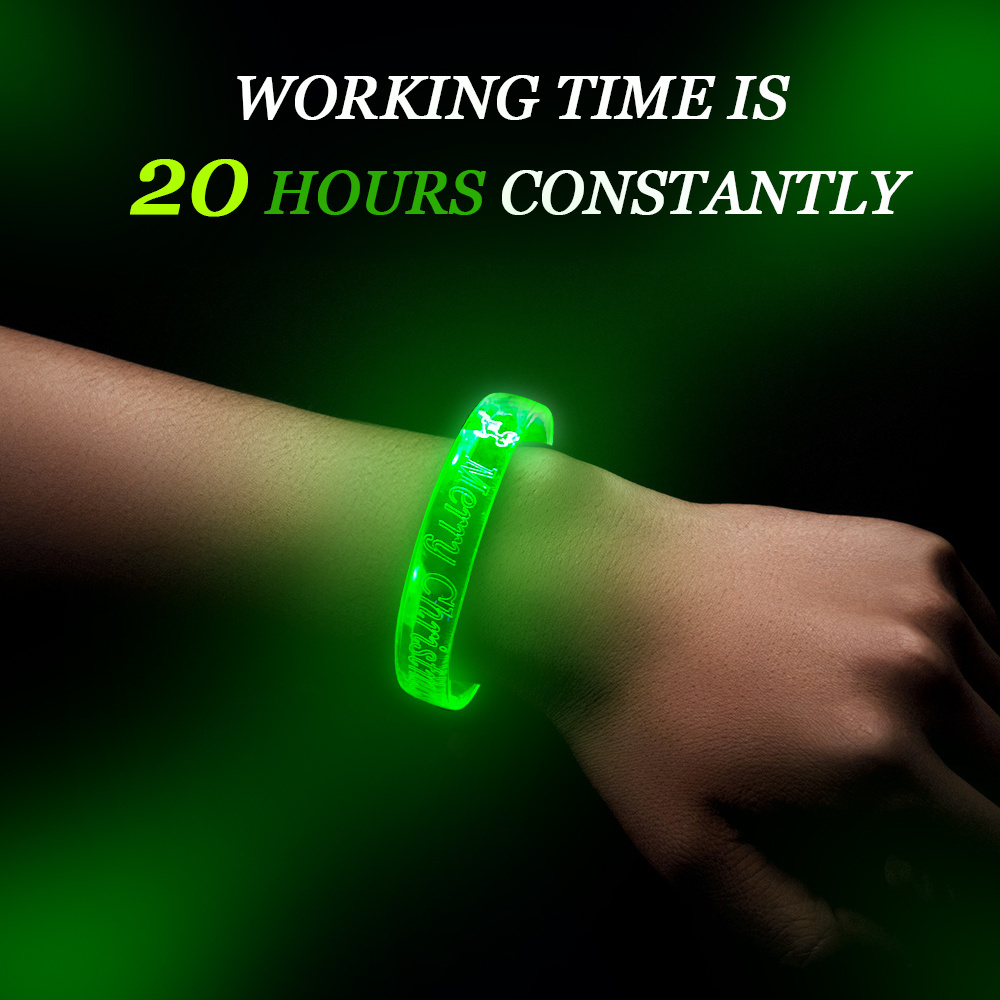 Hot New Products LED Flash Light up Wristband Motion Sound Flashing Music Bracelet Party Gifts