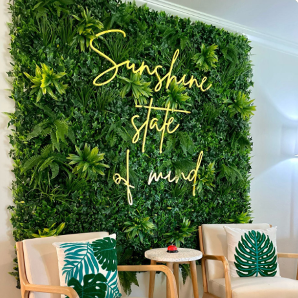 Tizen 3D Decoration Panel for wall Vertical Fake Greenery Jungle Wall Green Artificial Plant Grass Wall