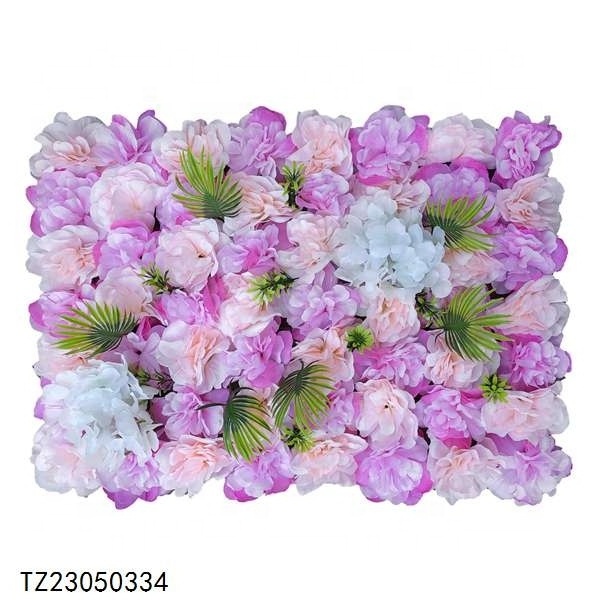 Tizen Wholesale artificial flower wall backdrop artificial flora wall panel for party wedding wall panel decoration