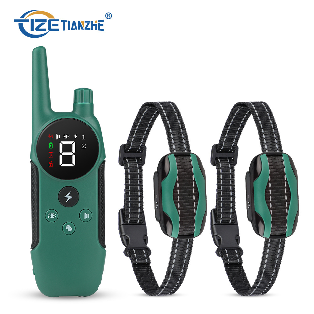 Pet Trainer Human Waterproof Remote Electric Control Pet Dog Training Rechargeable Shock Collar For Dog Training