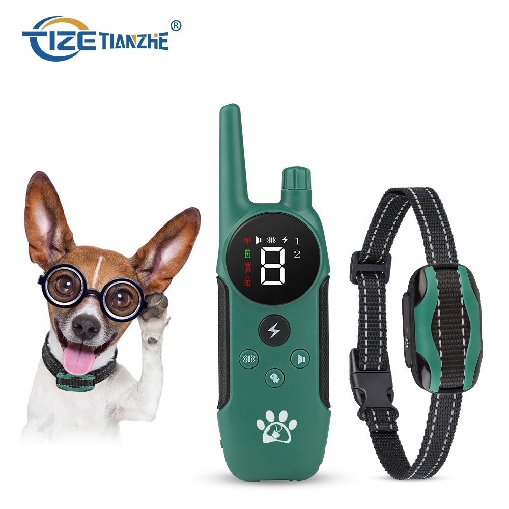 Pet Trainer Human Waterproof Remote Electric Control Pet Dog Training Rechargeable Shock Collar For Dog Training