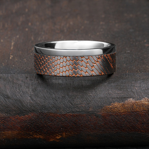 Custom Alternative Jewelry Men Cobalt Wedding Band Copper Niobium Titanium Superconductor Ring