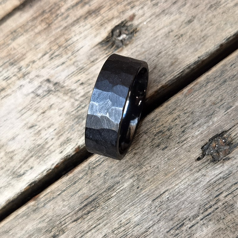 OEM black Zirconium ring manufacturer OEM men's Fashion Jewellery Wholesale mens custom Ring Vintage fine Jewelry rings for men