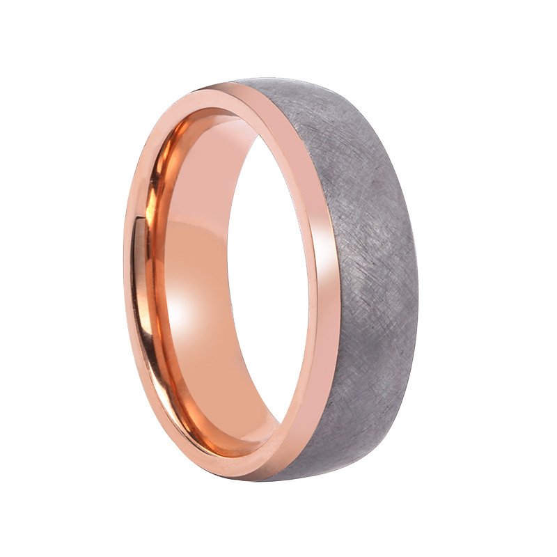 Pure tantalum ring 18k yellow gold plated ring