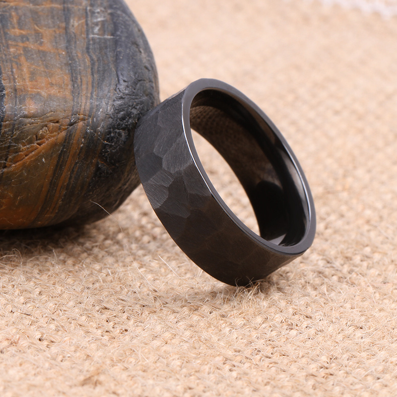 OEM black Zirconium ring manufacturer OEM men's Fashion Jewellery Wholesale mens custom Ring Vintage fine Jewelry rings for men