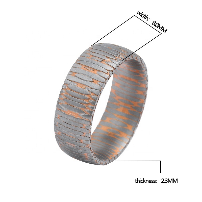 TIZTI Men's Niobium Titanium Superconductor Ring Quality Luxury Etched Man Fashion jewelry Custom Copper Superconductor Ring Men