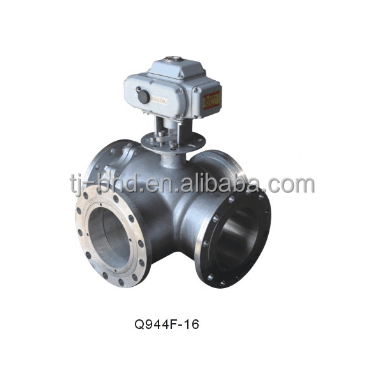 4 inch motorized electric 3 way ball valves