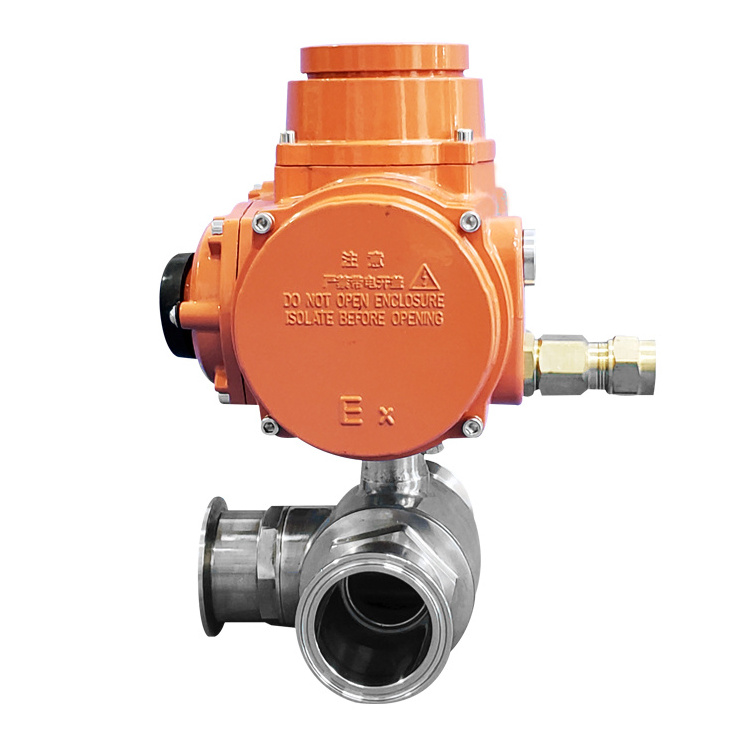 4 inch motorized electric 3 way ball valves