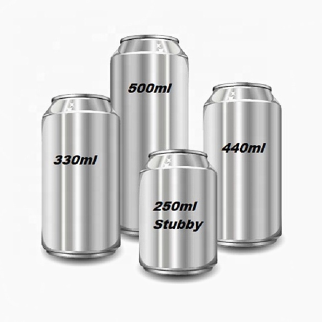 330 355 473 500 ml Empty Aluminium Soda Pop Can With Easy Open End Lid For beer