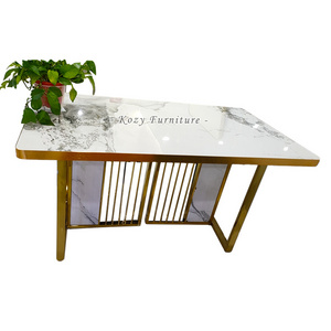 Modern Customized Home Furniture Restaurant Kitchen Stone / Marble Catering Table Large Coffee Table