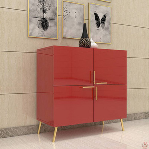 Nordic Minimalist Entrance Partition Cabinet Living Room Wooden Ultra Thin Shoe Cabinet Customized Size