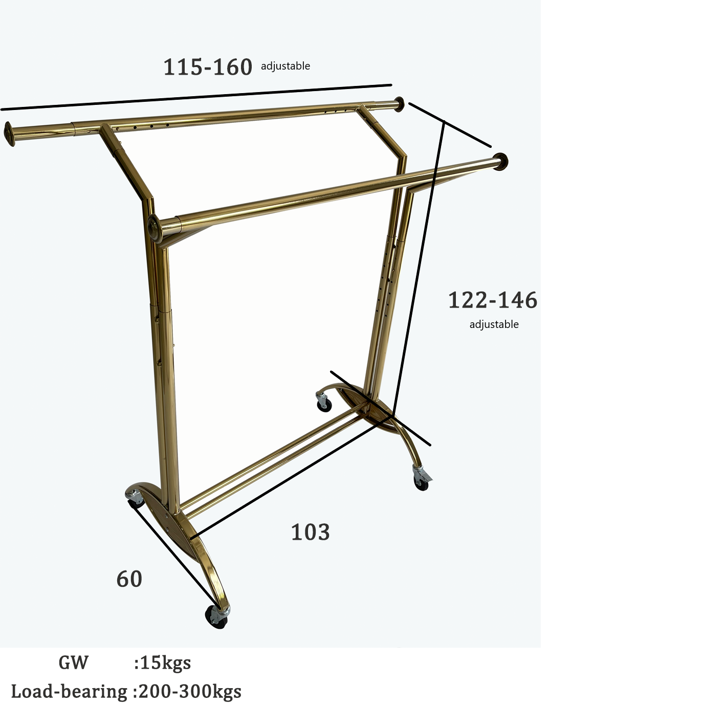 Collapsible Rolling Clothing Racks Hanging Drying Rack