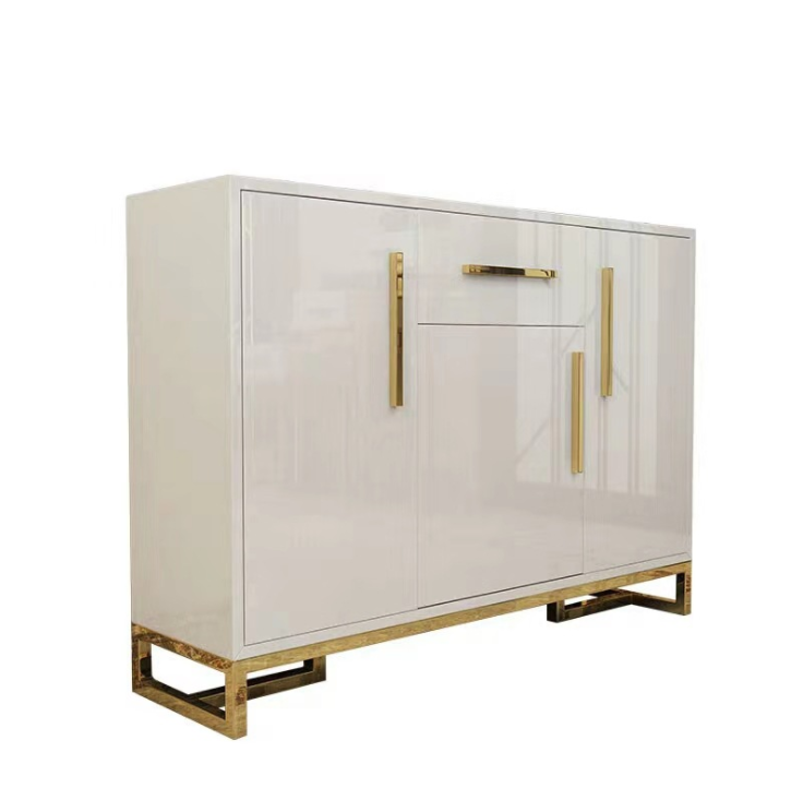 Shoe cabinet black simple modern hallway cabinet doorway economic large-capacity household simple shoe cabinet