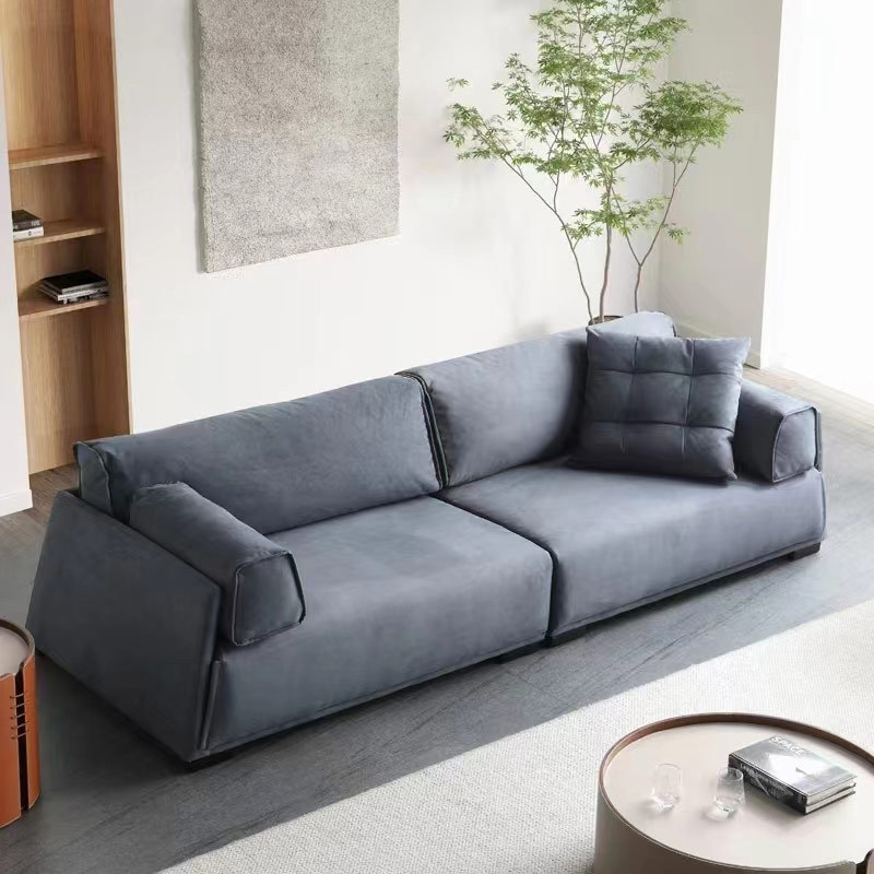 High Quality Leisure Home Office Living Room Furniture Modern Fabric Leather Office Sofa