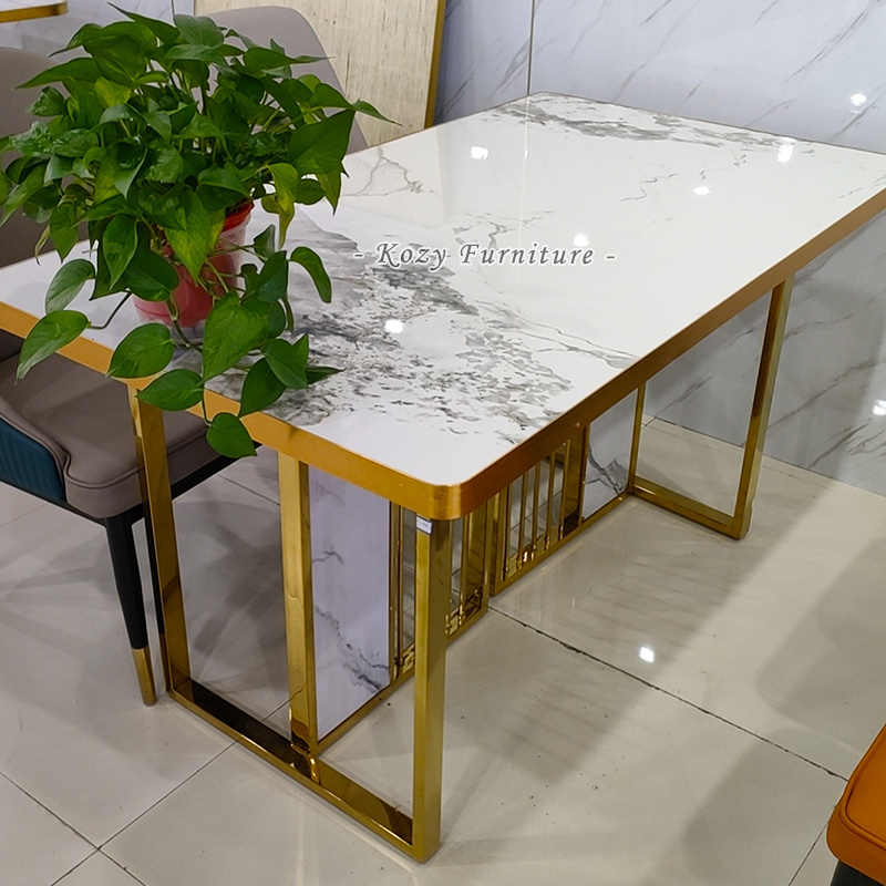 Modern Customized Home Furniture Restaurant Kitchen Stone / Marble Catering Table Large Coffee Table