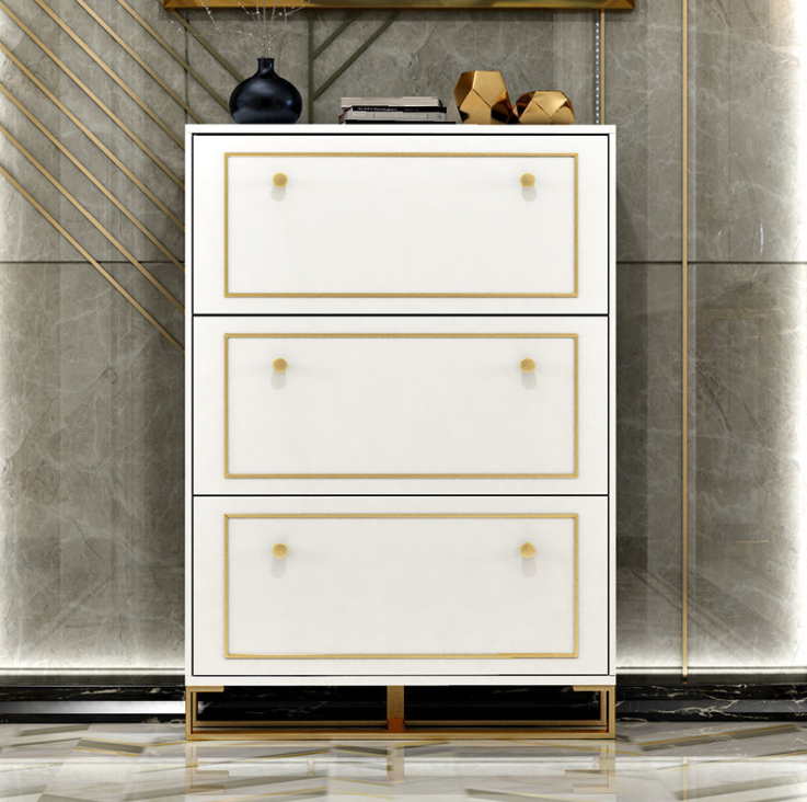 Simple modern ins paint shoe cabinet small apartment dump bucket large capacity entrance hall shoe cabinet