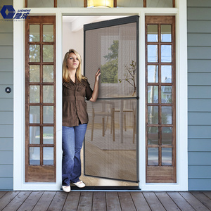 CE certificate mosquito net door with aluminum frame fly screen