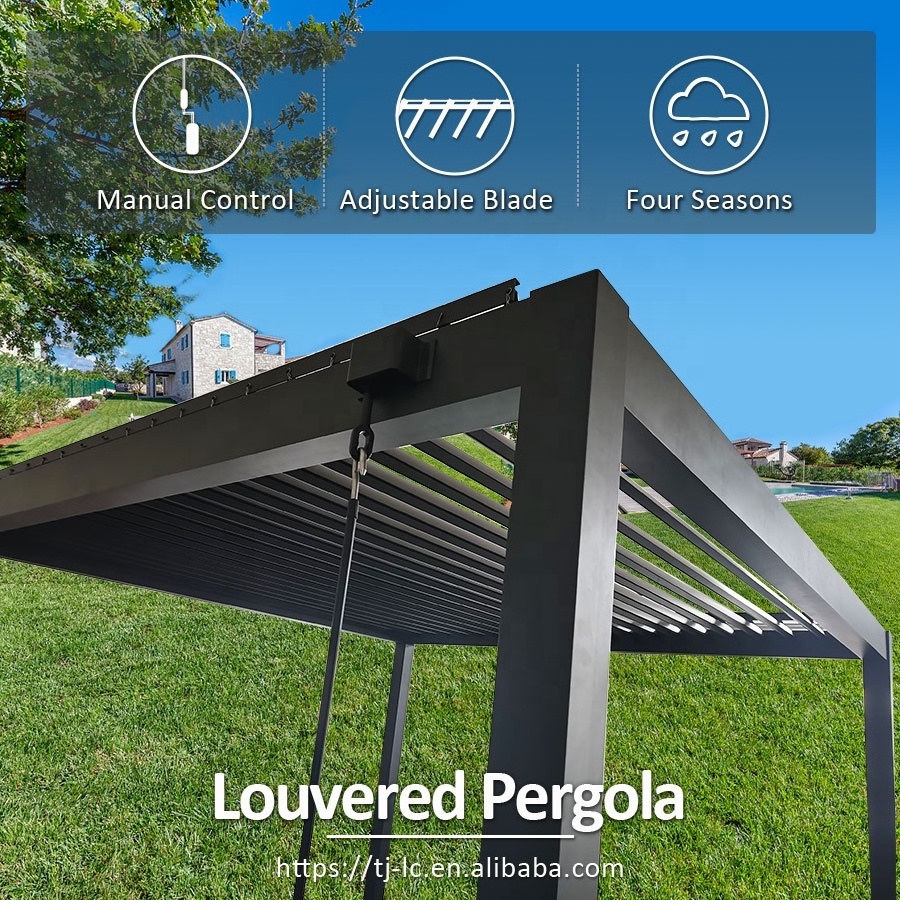 Patio Covers Electric Waterproof Garden Aluminium Gazebo Motorized Pergola