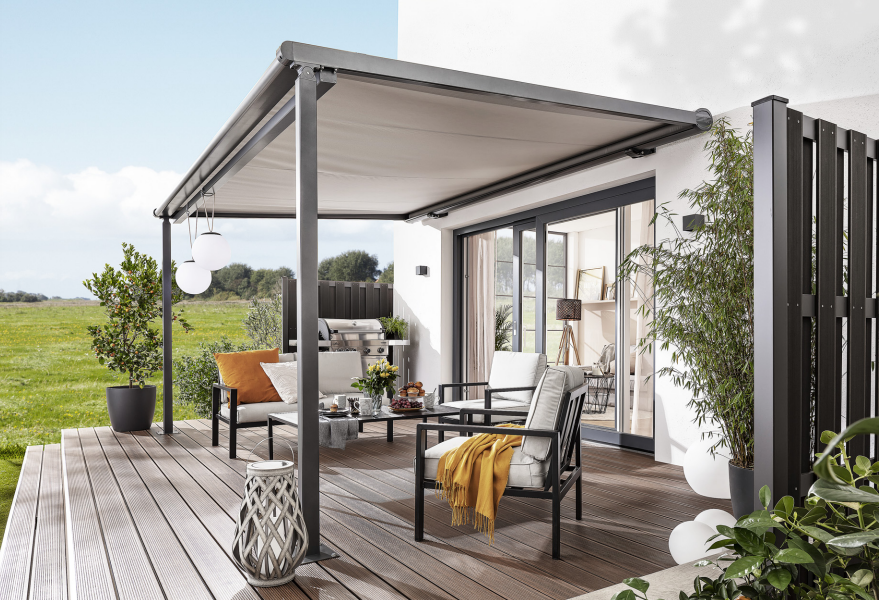 Garden gazebo outdoor furniture COOLSPACE branded gazebo in alluminio