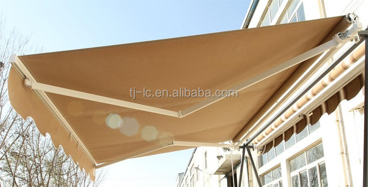 Folding Arm Awning waterproof retractable motorized awning outdoor with wide 2m 3m 4m 5m full sizes