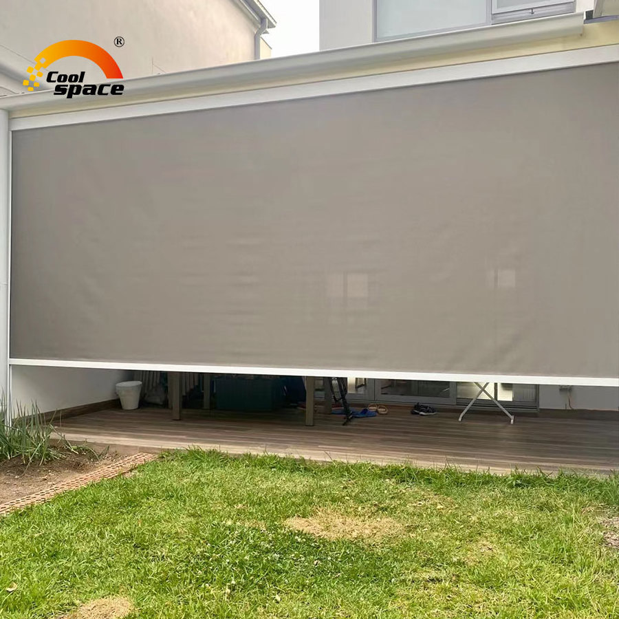 LUCHENG Industrial customized motorized bug screen exterior for window patio garage outdoor