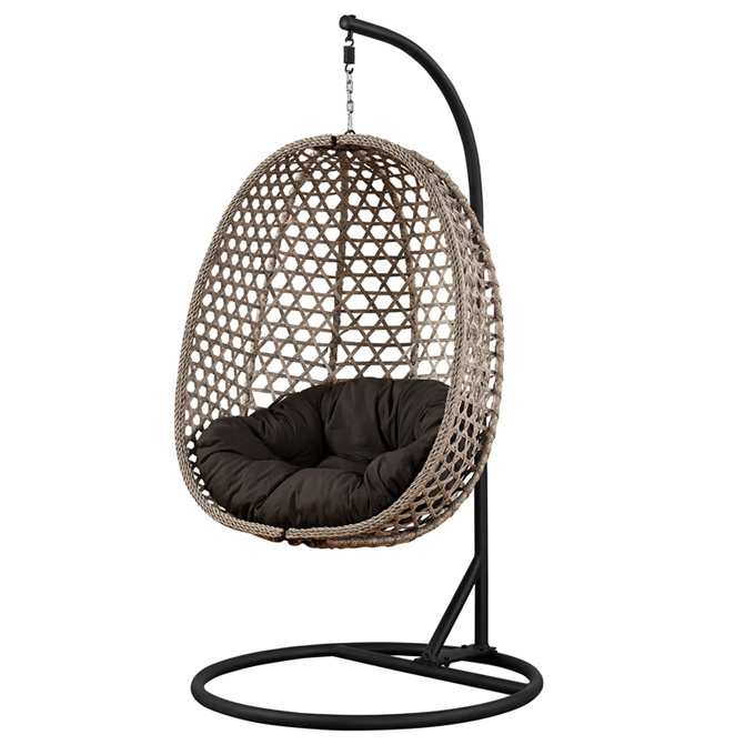 outdoor modern rattan egg chair fold chair garden American patio furniture  folding egg swing chair