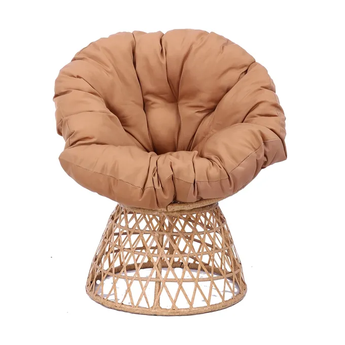 Best Selling Top Quality Single Modern Style Natural Rattan Radar Papasan Chair