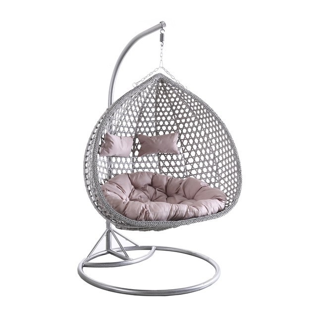 2022 Hot Sale patio swing chair Wholesale Garden Indoor swing Hammock Chair Swings Double Egg Chair With Metal Stand