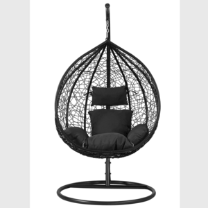 Metal Bracket Simple Hanging Basket Rattan Chair Patio Swings Garden Furniture Hanging Chair