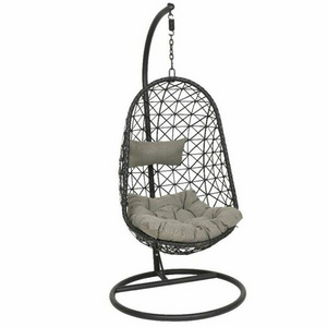 Outdoor Garden Patio Swing Chair 1 Seat Bird Nest Shape Rattan Hanging Swing Chair Hanging Chair Outdoor Furniture Patio Swings