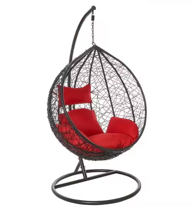 Outdoor furniture Hanging chair Outdoor rattan swing patio swings with garden swing chair