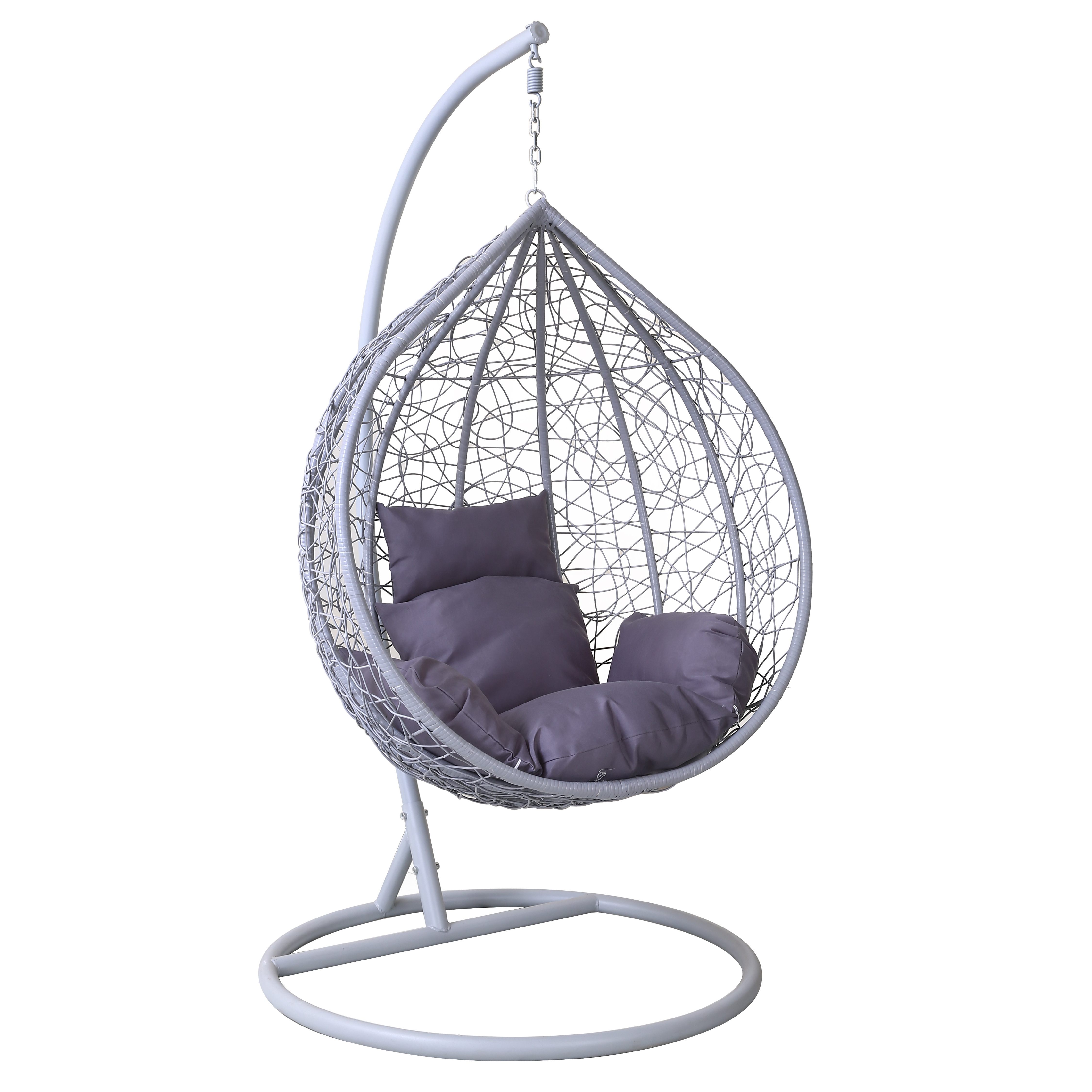 Leisure Wicker Bird Nest/Tear Drop Indoor/Outdoor/Living Room Hammock/Hanging Egg/ Rattan Garden Jhula Swing Chair with Cushions