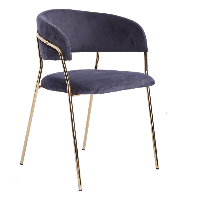 New Design Nordic Style Luxury Gold Metal Legs Creative Casual Dining Room Living Room Chairs Modern Home Furniture