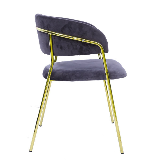 New Design Nordic Style Luxury Gold Metal Legs Creative Casual Dining Room Living Room Chairs Modern Home Furniture