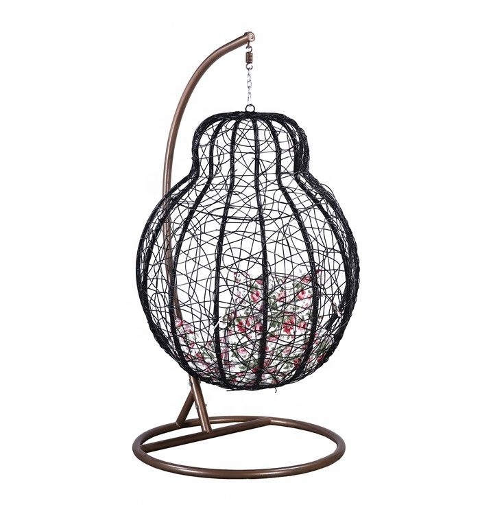 Outdoor rattan wicker water drop egg shaped Indoor swing