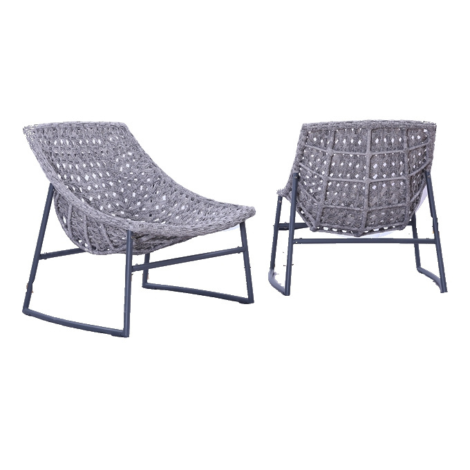 European Style Contemporary  Hotel Living Room Balcony Rattan Dining Table Set And Chair Wicker Furniture Outdoor