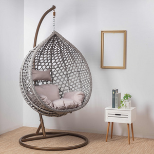 leisure park patio outdoor garden living room indoor indian adult jhoola swing rattan wicker hanging egg chair for the dacha