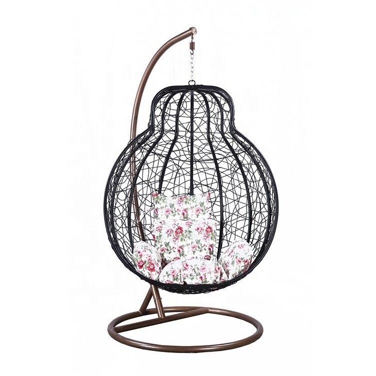 Outdoor rattan wicker water drop egg shaped Indoor swing