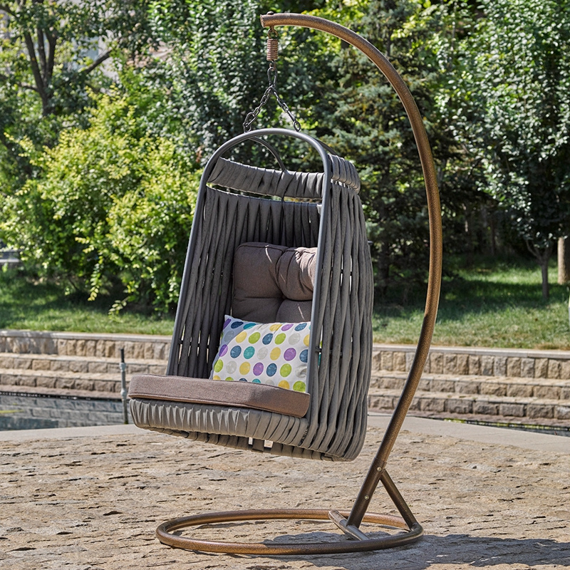 2019 Best Selling Outdoor Furniture Wicker Bird Nest Patio Celling Swing Egg Hanging Rattan Chair