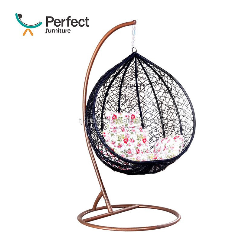 Hot Selling Cheap Patio Hanging Jhula Indoor Adult Garden Swing Chair, hanging basket swing rattan bed two person chair