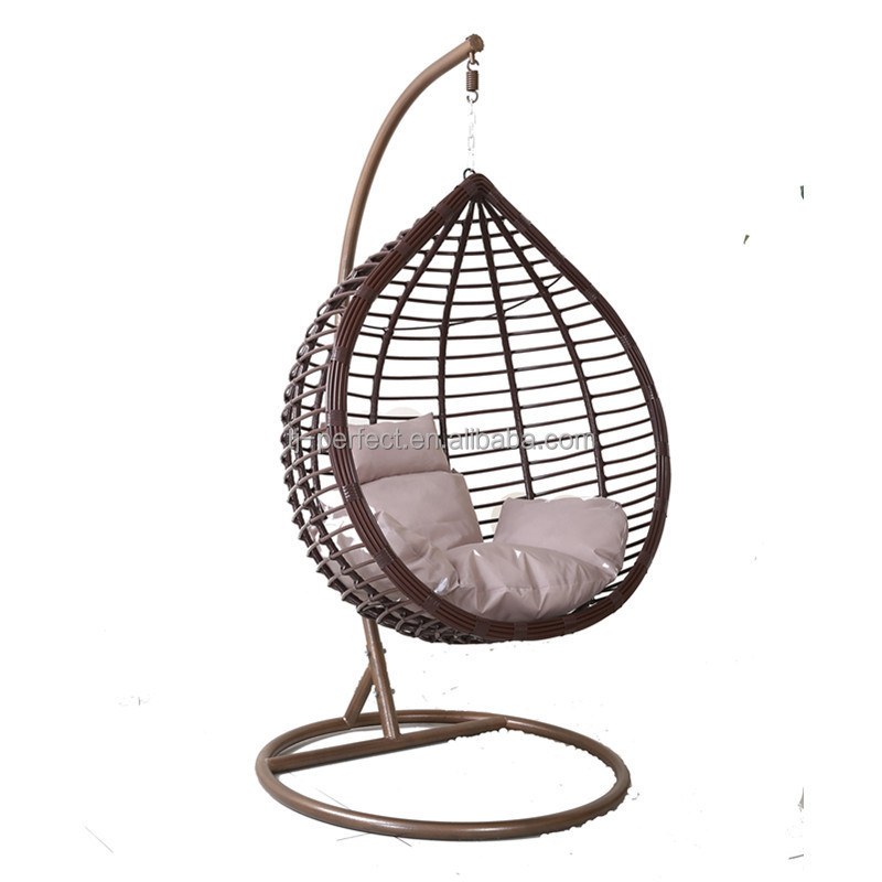 Garden Kids Swing Pod rattan metal hanging egg basket chair outdoor, bird nest swing chairs