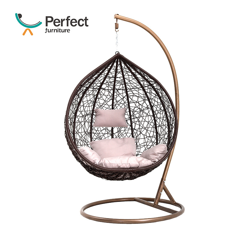 2020 Hot selling single/double big/small durable comfortable swing chair hanging Patio+Swings