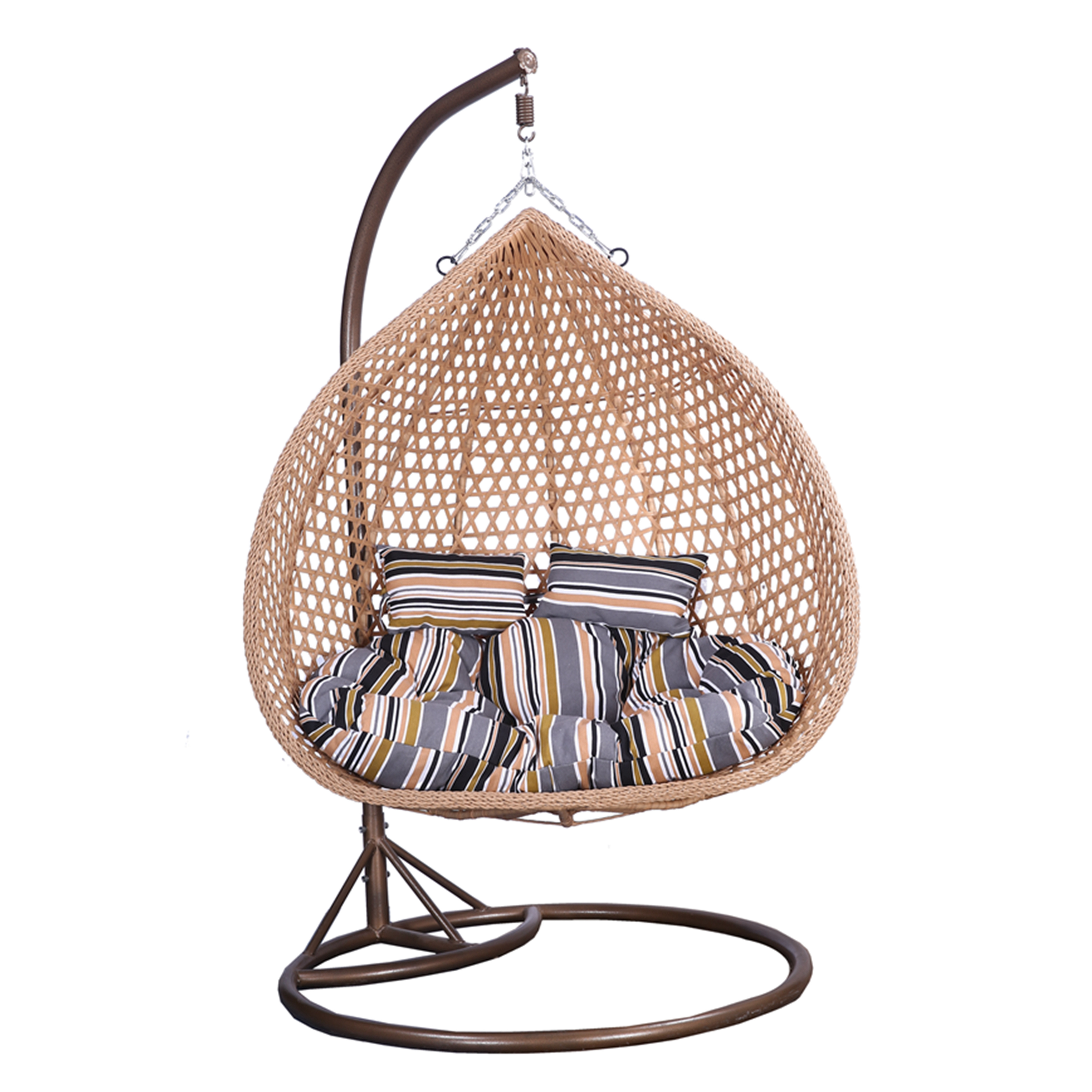 2019 High Quality Outdoor furniture PE Rattan Wicker Hanging Bird Nest Swing chair