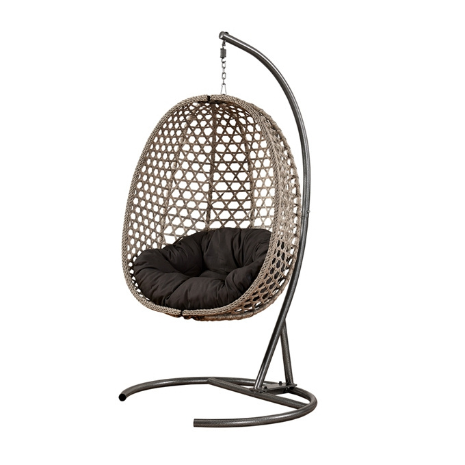 outdoor modern rattan egg chair fold chair garden American patio furniture  folding egg swing chair